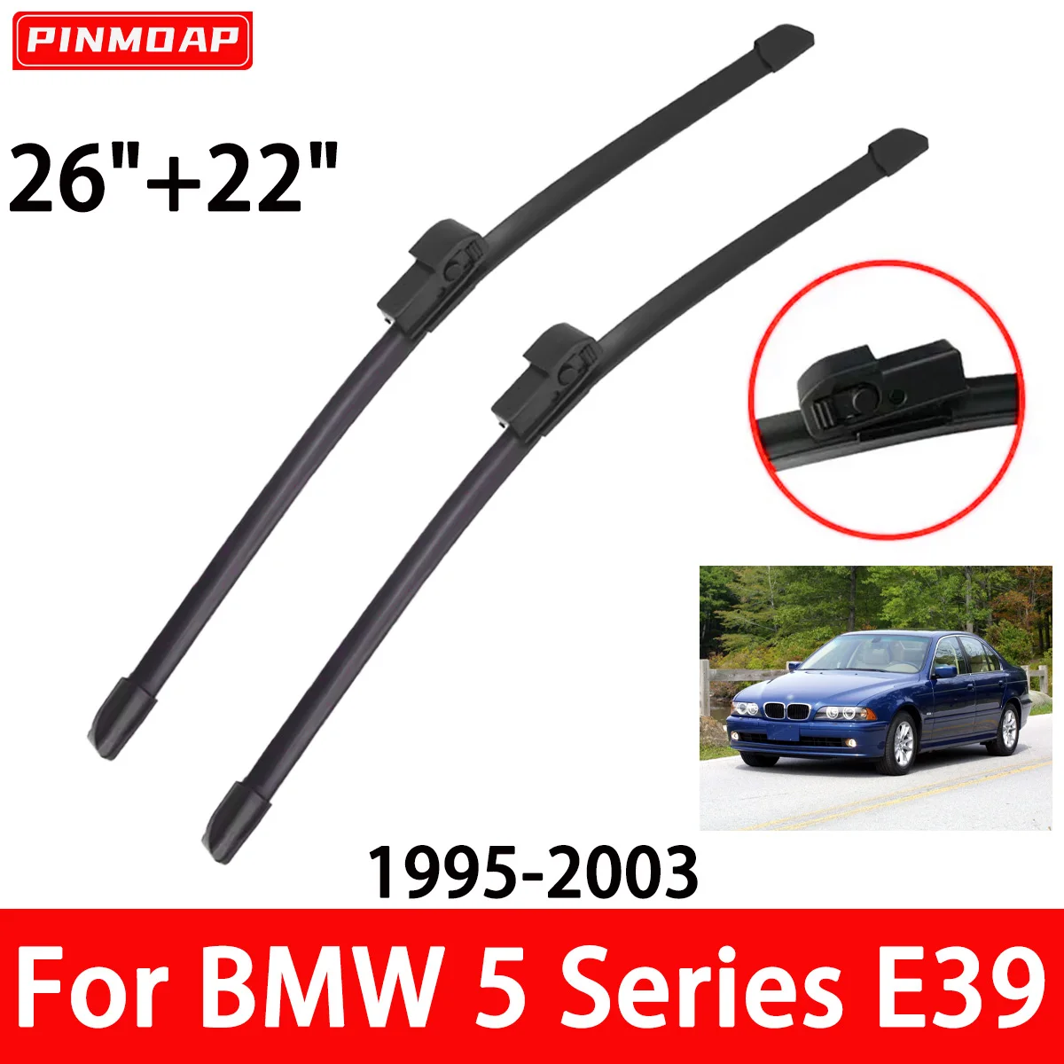 Escobillas limpiaparabrisas BMW E39 525i 528i 530i 540i M5 (95-03)