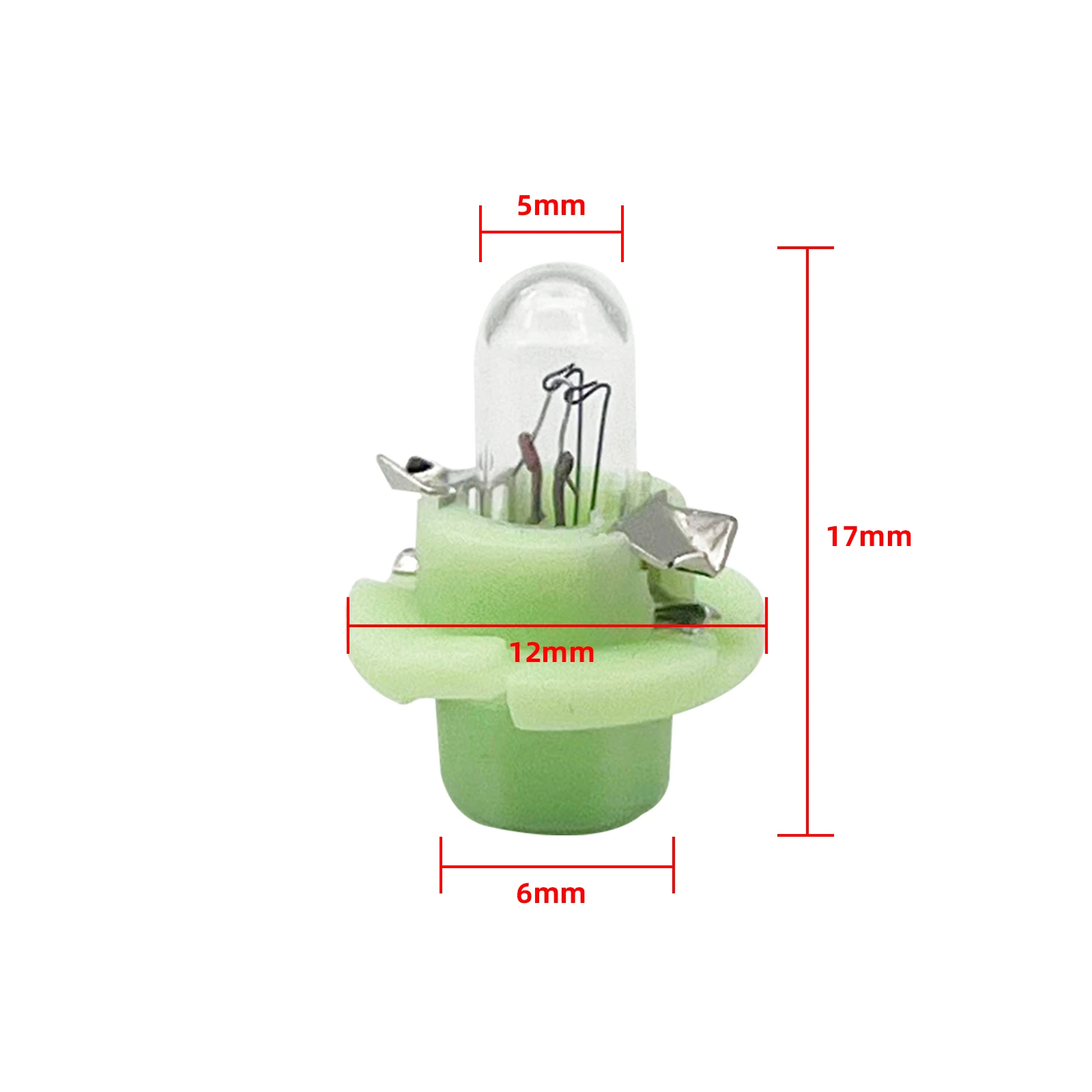 Bombilla T5 interior base verde compatible con Audi y Mercedes - imagen 5