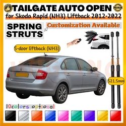 Puntales maletero con resorte para Skoda Rapid NH3 Liftback 2012-2022