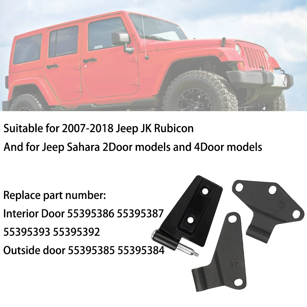 55395386 Kit bisagras de puerta AB – Jeep Wrangler JK 2007-2018 - imagen 5