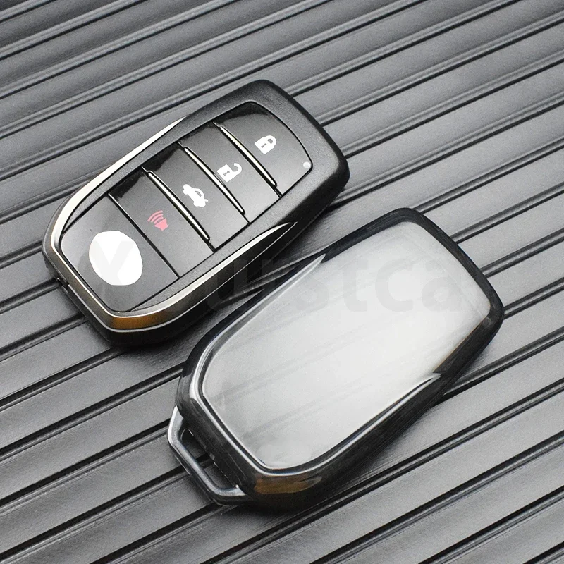 Carcasa TPU transparente llave mando Toyota RAV4 Hilux Fortuner - imagen 4