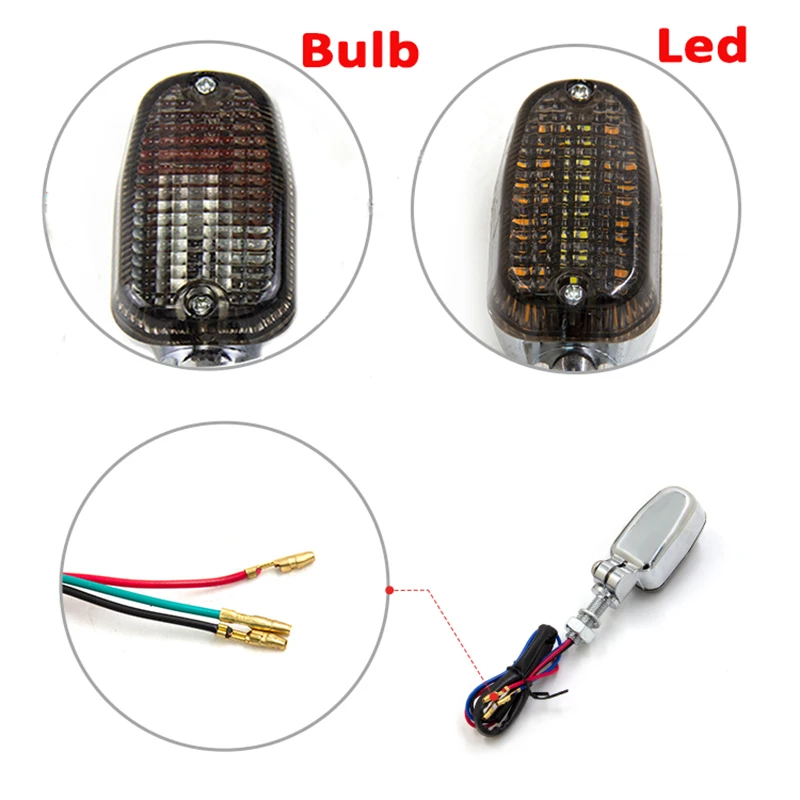 Bombillas LED señal de giro para Harley Touring Cafe Racer - imagen 5