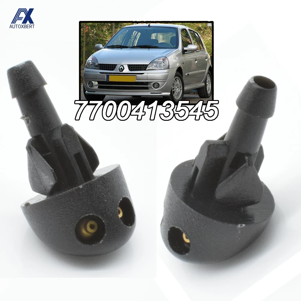 Renault Clio II Par de boquillas limpiaparabrisas OE 7700413545
