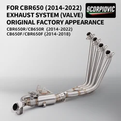 Tubo de enlace de escape Honda CBR650F/CB650F con válvula