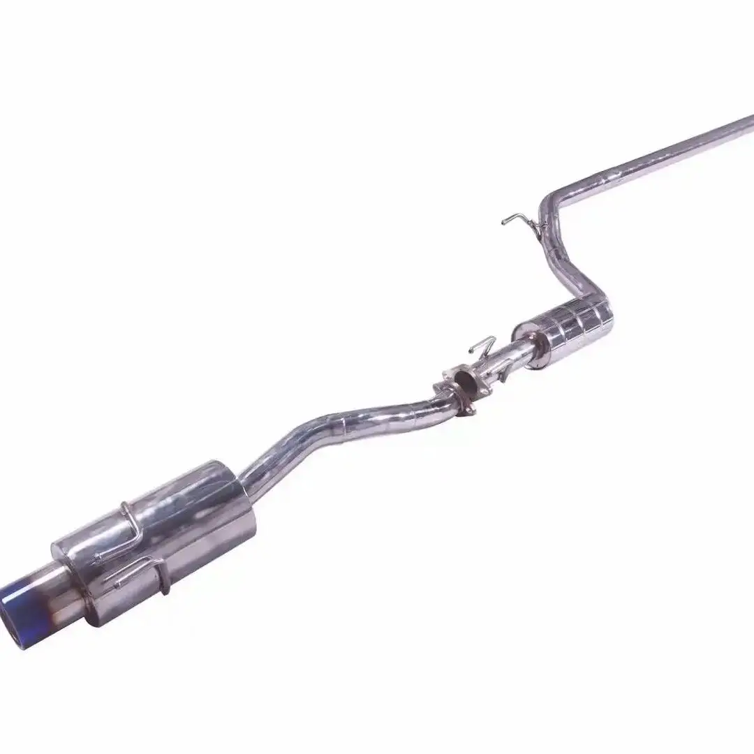 Sistema de escape catback completo en acero inoxidable