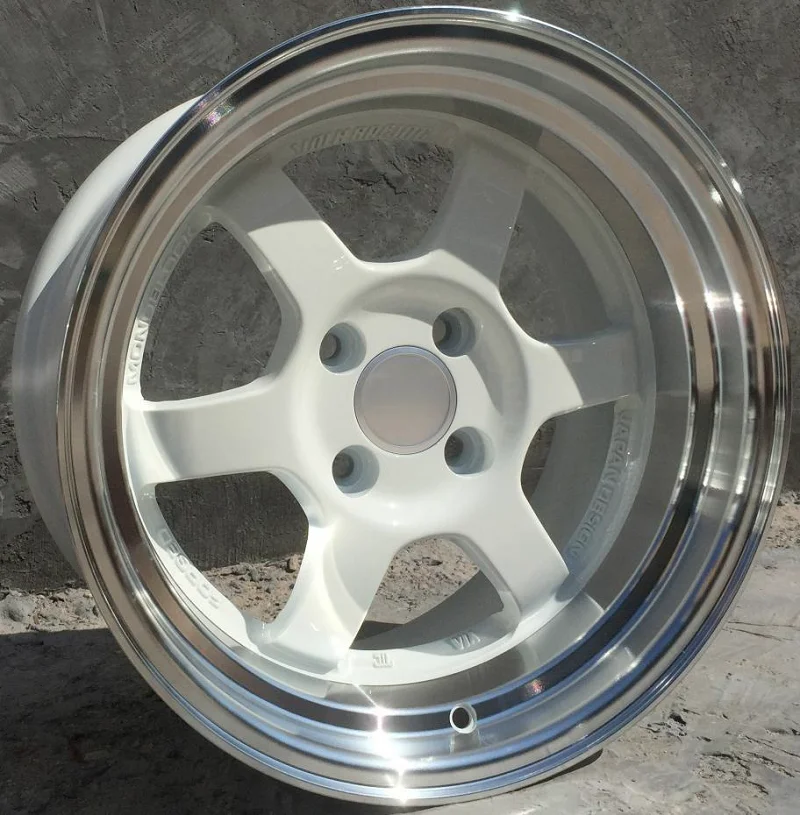 Llantas de aleación TE37 de plato profundo 15x8 4x100 para Honda