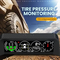 X91 Head-up display GPS con TPMS e inclinómetro para coche