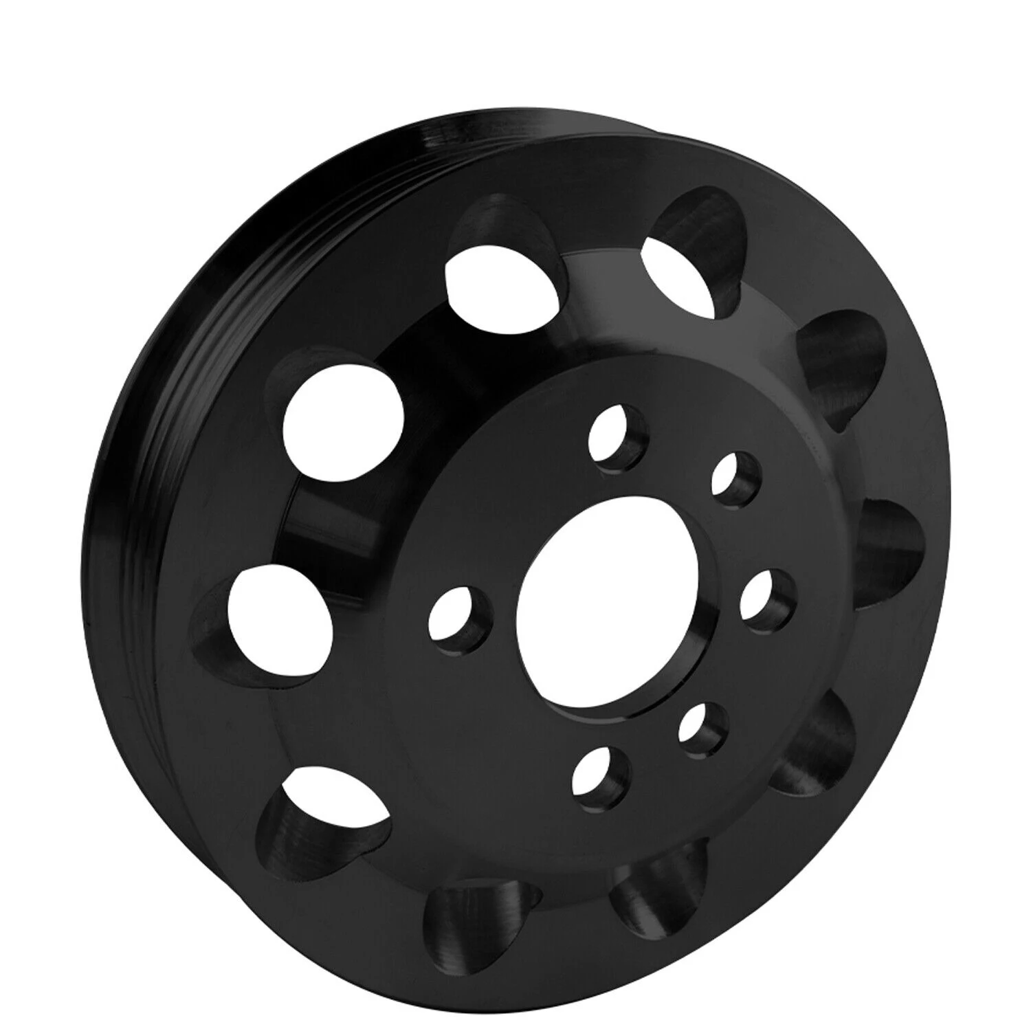 Polea de aluminio 6061 acabado negro