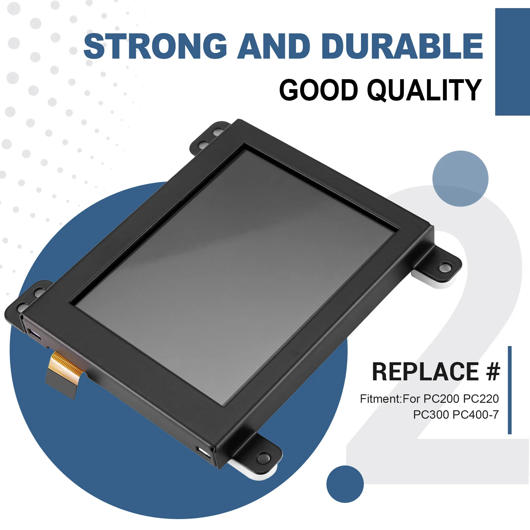 Panel monitor LCD Komatsu excavadoras PC200 PC220 PC300 PC400-7 - imagen 2