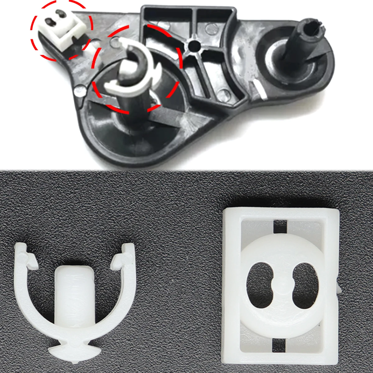 Mecanismo selector de engranajes y clip de varilla de cambio para transmisión manual