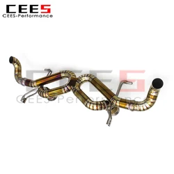 Escape CEES para Audi R8 V10 5.2 2020-2023 catback tubo recto