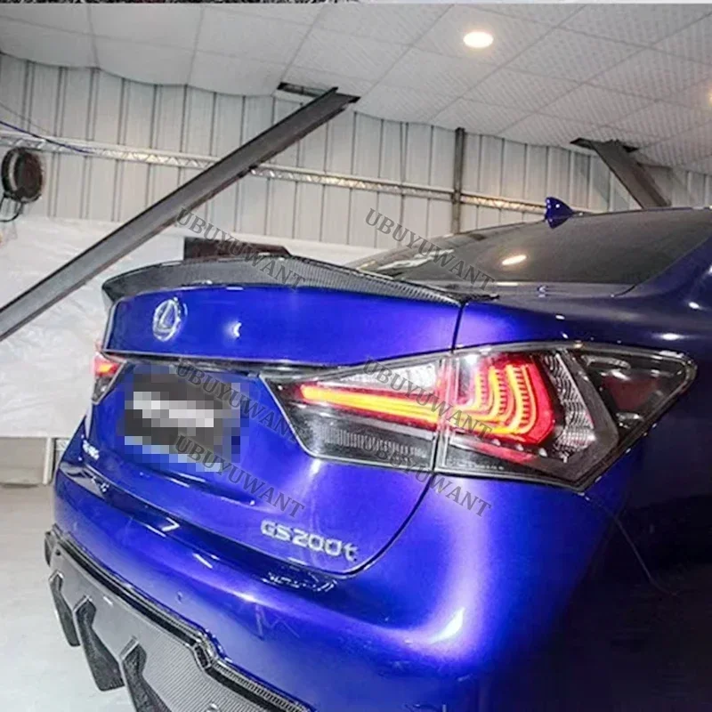 Para LEXUS GS GS350 GS300 GS450 Spoiler 2013 - 2016 Material de alta calidad Kits de carrocería de maletero trasero de ala trasera negra brillante - imagen 2
