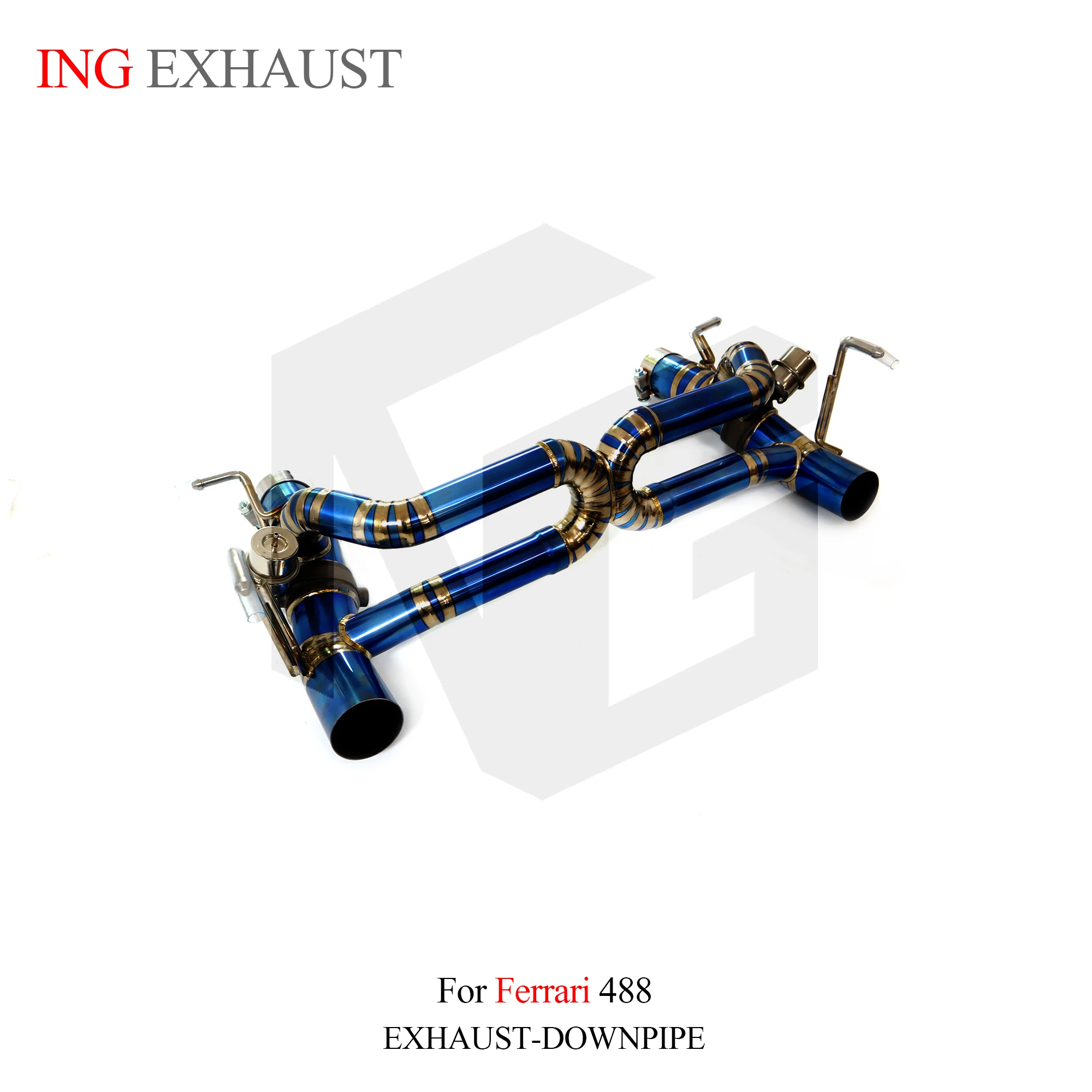ING Parts Escape titanio Ferrari 488 GTB 3.9 V8