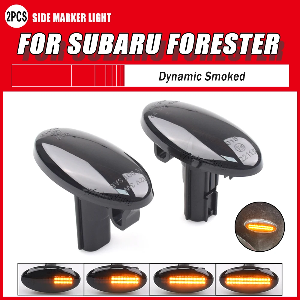 Repetidor LED dinámico para Subaru vista frontal