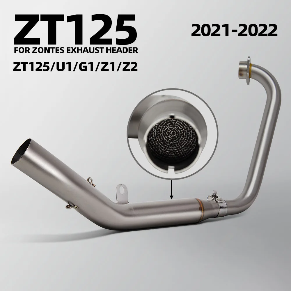 Colector de escape Zontes ZT125 con catalizador