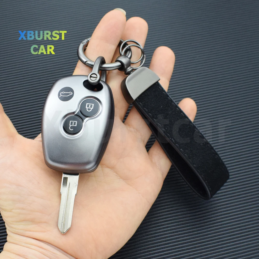 Funda para llave Renault-Dacia de 2/3 botones en TPU gris