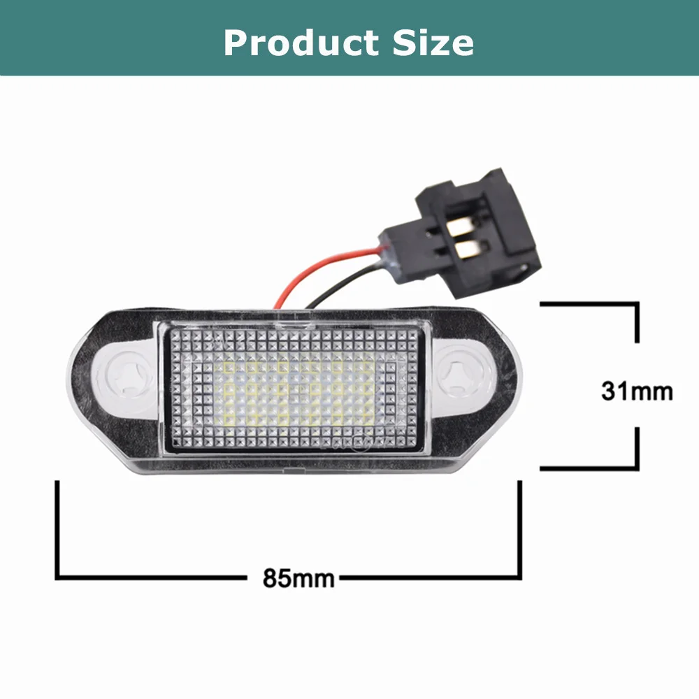 Lámpara LED de matrícula blanca para VW Golf 3 Vento Jetta Gol - imagen 4