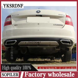 Difusor trasero ABS negro con protector para Skoda Rapid 2013-2017