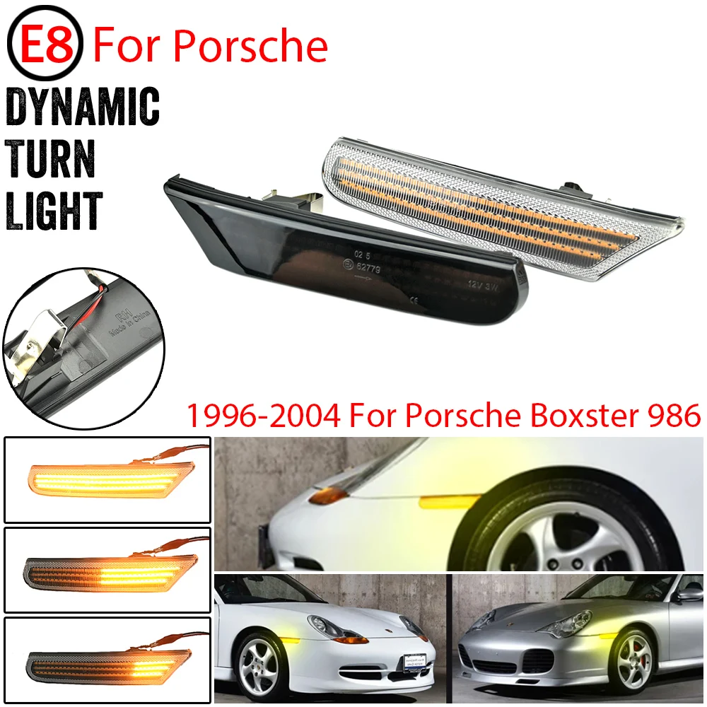 Intermitente lateral LED secuencial para Porsche 911/Boxster 996/986