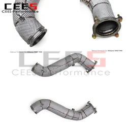 Downpipe sin catalizador Cees para McLaren 765LT/750S 4.0T escape