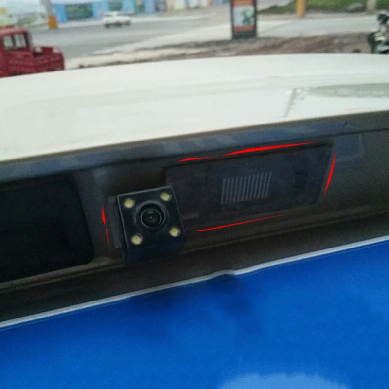 Soporte cámara trasera y luz matrícula Skoda Octavia VW Bora Sharan - imagen 5