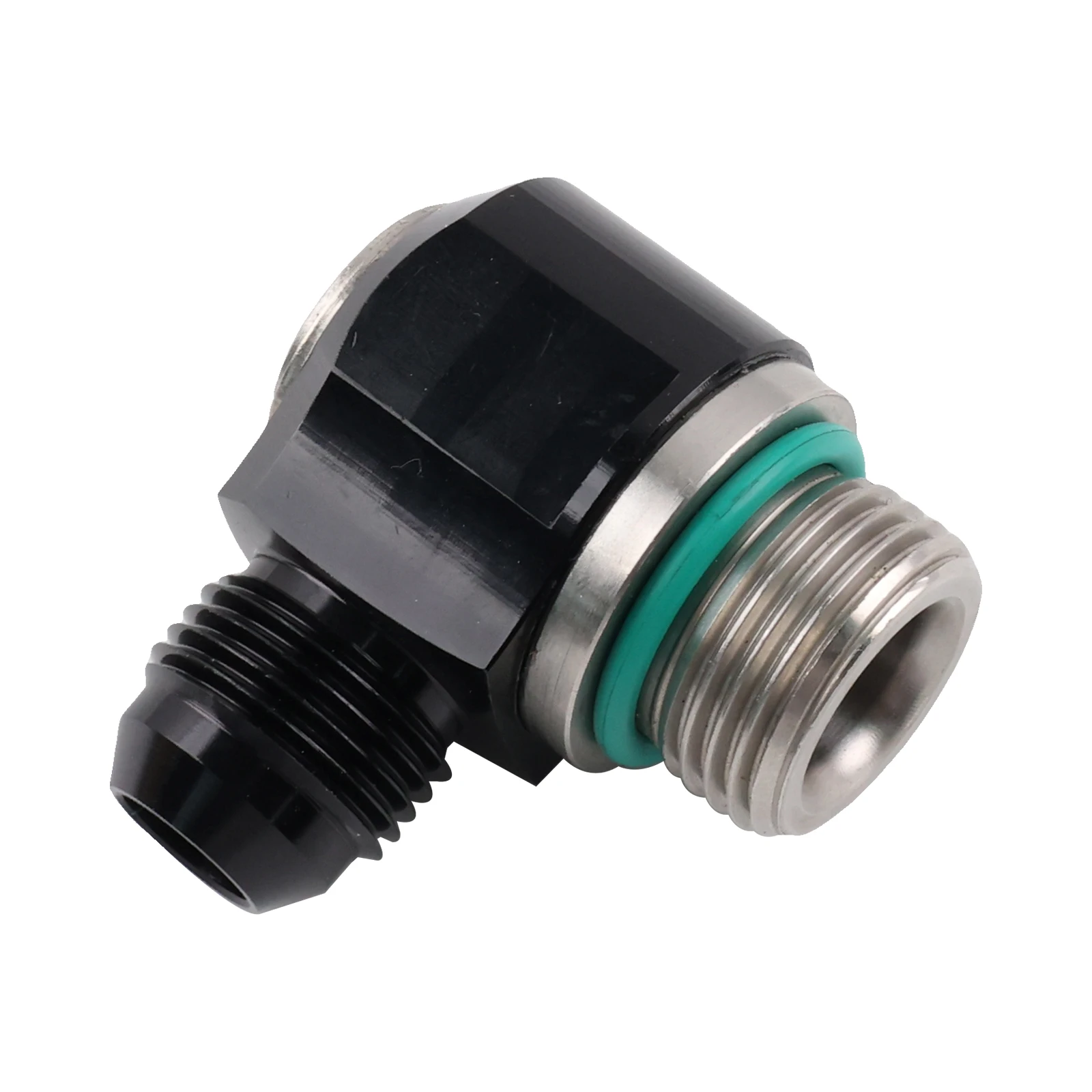 Manguera de freno 8AN Banjo Turbo para motocicleta y automóvil - Accesorios 10ORB, adaptador de acero inoxidable, anillo de perno UNF negro - imagen 5