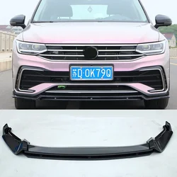 Parachoques delantero R-Line negro brillante para VW Tiguan 2022 con split frontal