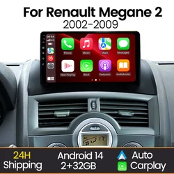 Radio Android Renault Megane 2 con CarPlay y Bluetooth