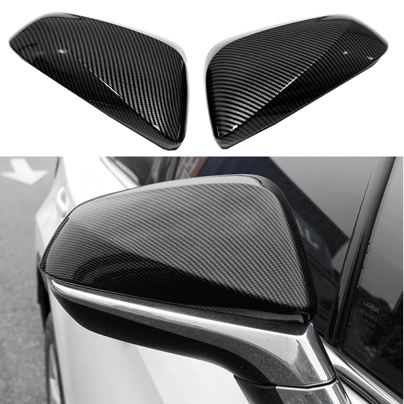 Carcasas de retrovisor ABS con acabado carbono para Lexus RX 2016-2022