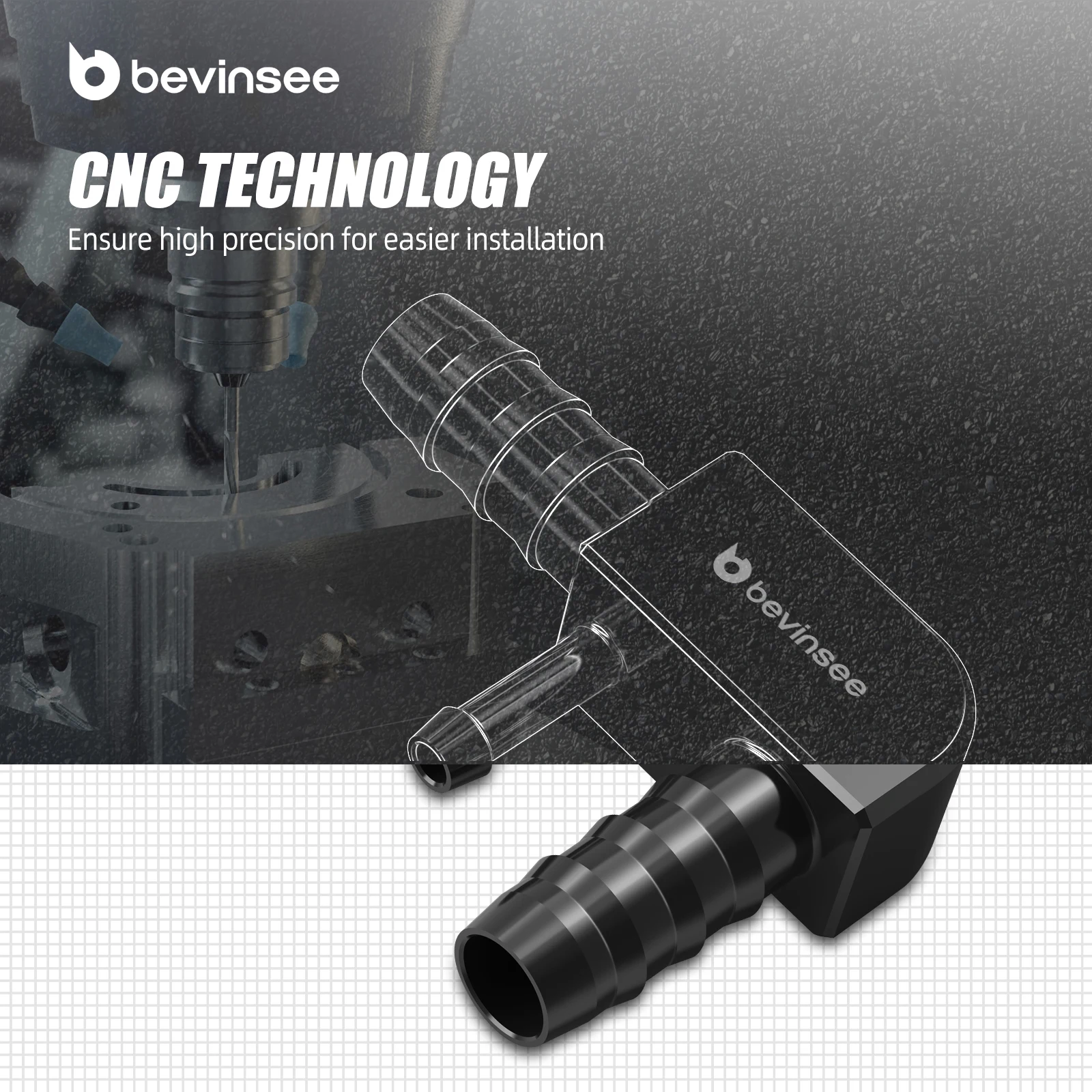BEVINSEE 13327503677 Manguera de vacío M54 para BMW E46 y E39 - imagen 2