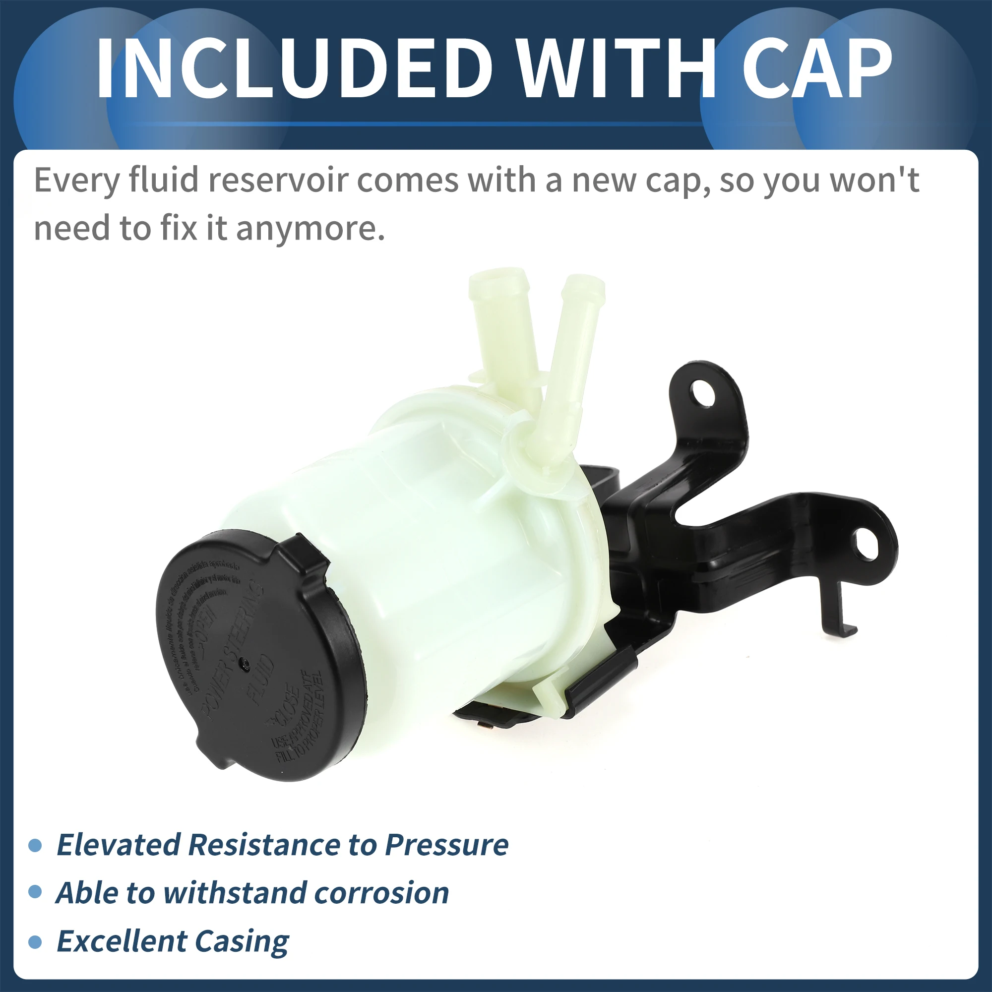 Depósito de dirección asistida para vehículo UXCELL, tanque de dirección asistida automático No. 4436060321   Para Toyota 4Runner 6 Cyl 4.0L 2010-2022 - imagen 5