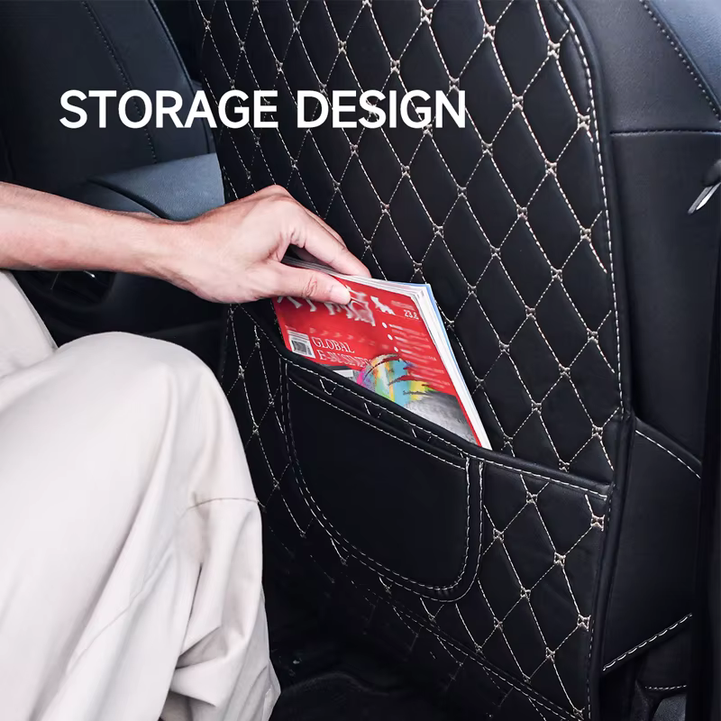 Protector antipatadas cuero PU para asiento trasero Audi A4 - imagen 4