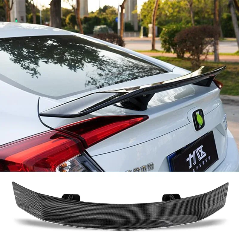 Alerón trasero de maletero efecto carbono para Honda Civic Sedán