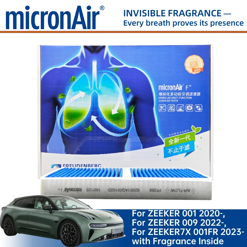 micronAir 8890649934 filtro de cabina ZEEKER 001/009 7X 001FR JIDU 01