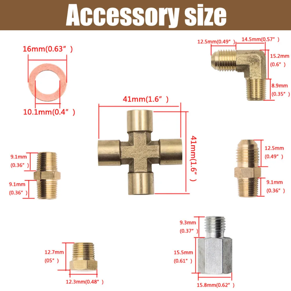 Kit líneas aceite turbo T3/T4/T60/T61/T7 – 4AN a 1/8 NPT - imagen 5