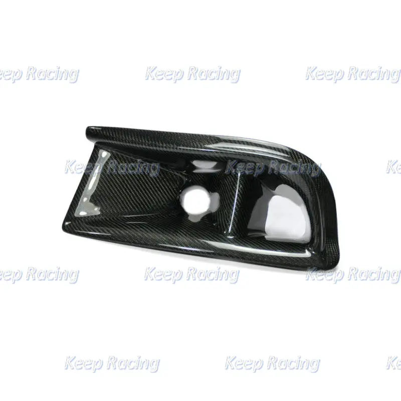 Para Mitsubishi EVO 8 VRS estilo fibra de carbono guía de limpieza de aceite y cubierta de ventilación 3 uds Kit de tubo de entrada de conducto de aire de fibra de vidrio embellecedor - imagen 3