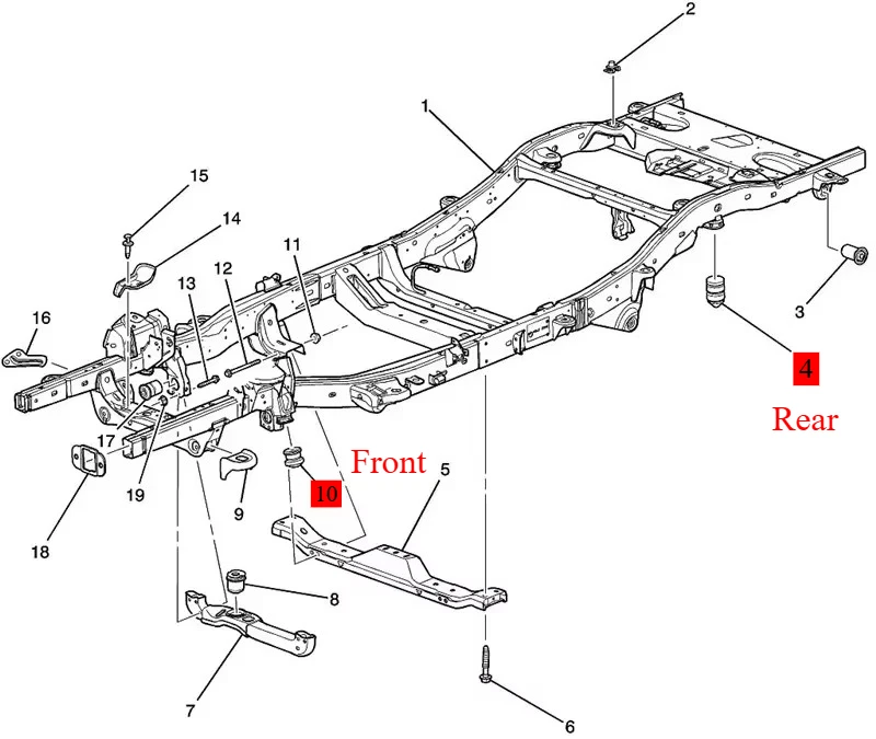 Brazo de suspensión 15295277 para GMC Hummer H3 H3T 2006-2010 - imagen 5