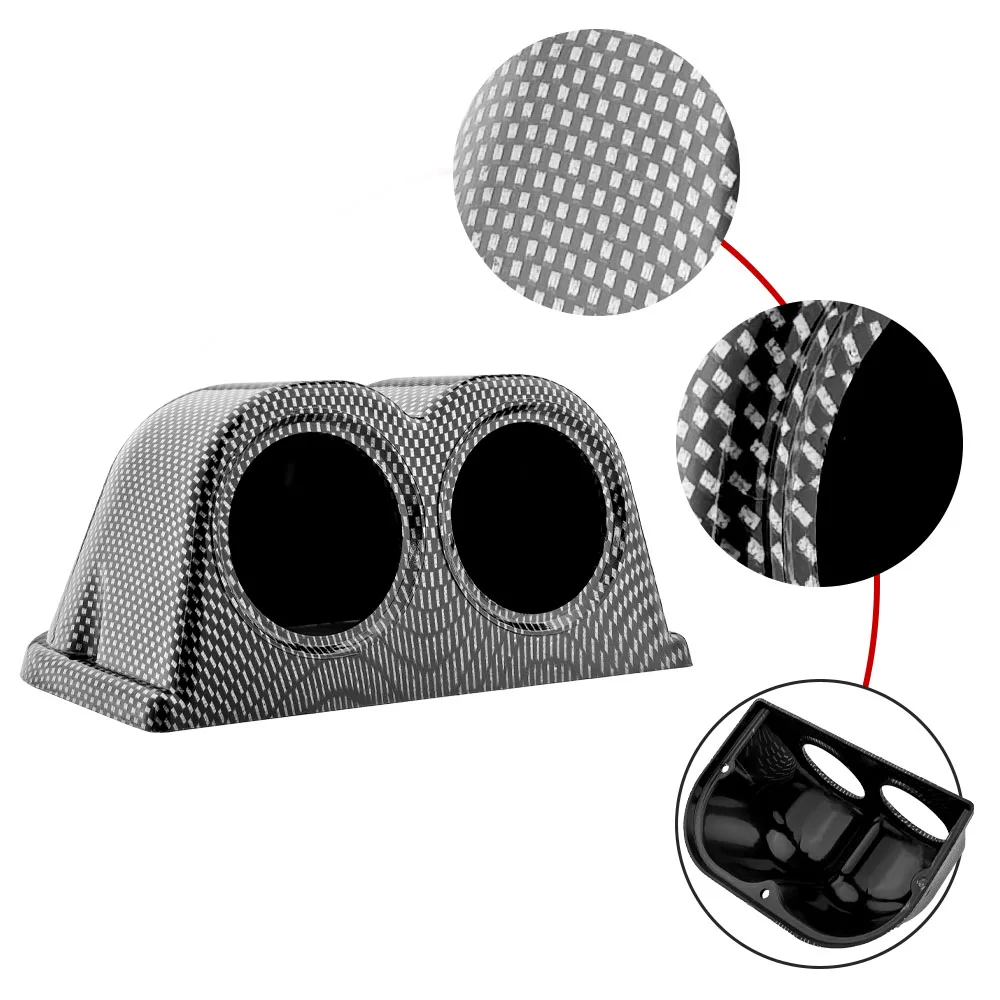 52mm 60mm Universal 2 orificios Enkel Dubbel Triple Auto Gauge Houder Gauge Pod para enlaces Rechts Drive - imagen 3