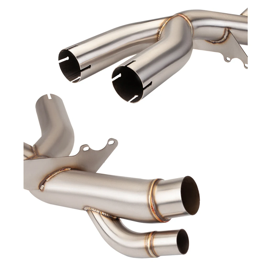 Tubo escape medio doble salida inoxidable BMW S1000RR S1000R 2017-2018 - imagen 3