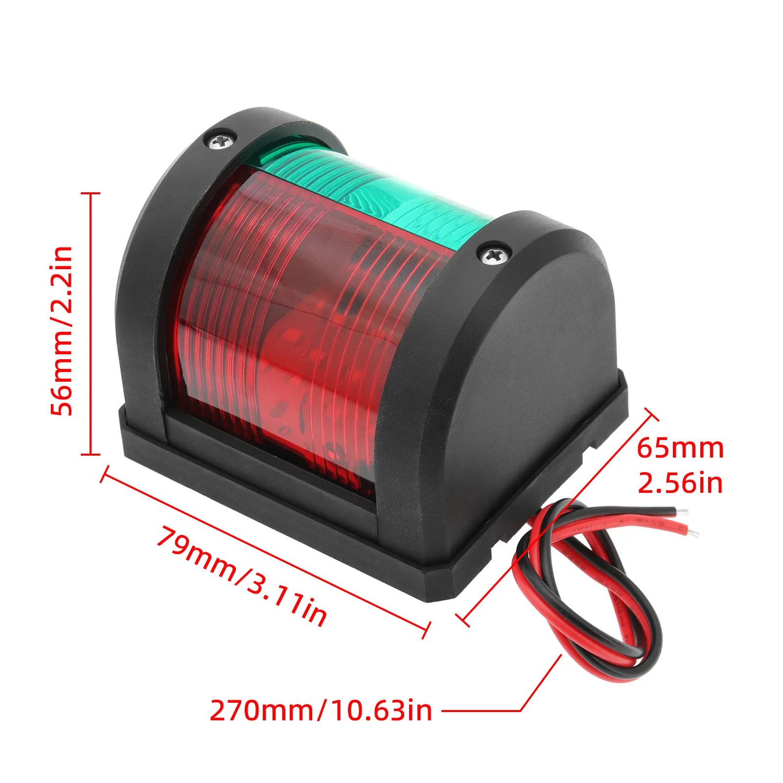 Luz navegación LED 12V roja y verde impermeable – Yates Barcos - imagen 5