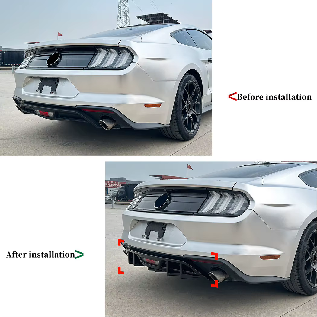 Detalle del accesorio exterior para Mustang