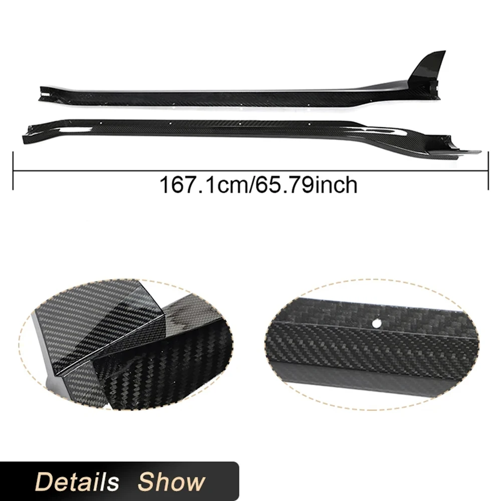 Faldones laterales de carbono seco para Porsche 911 Turbo S 2019-2023 - imagen 5