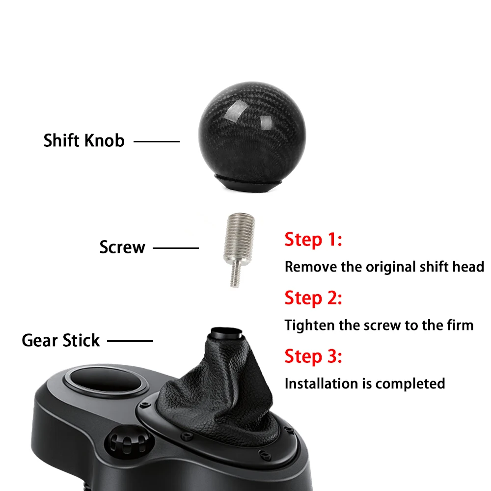 Adaptador palanca de cambios aluminio M12x1.25 para Logitech G25-G920 - imagen 5