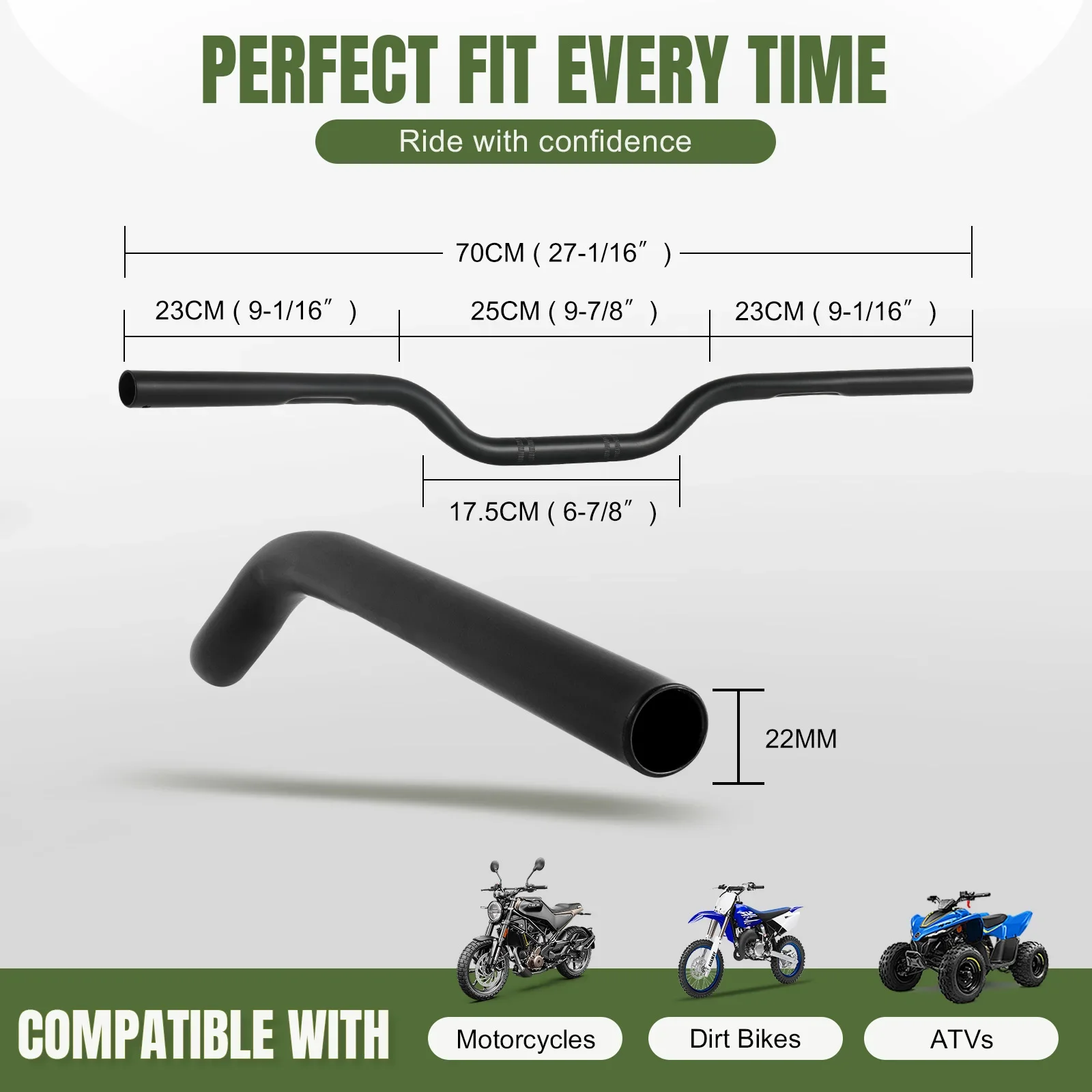 Manillar de arrastre 22 mm Harley-Davidson Sportster XL883/XL1200 - imagen 3