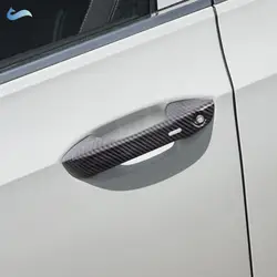 Cubierta manija puerta fibra de carbono para VW Golf 8 2021-2022