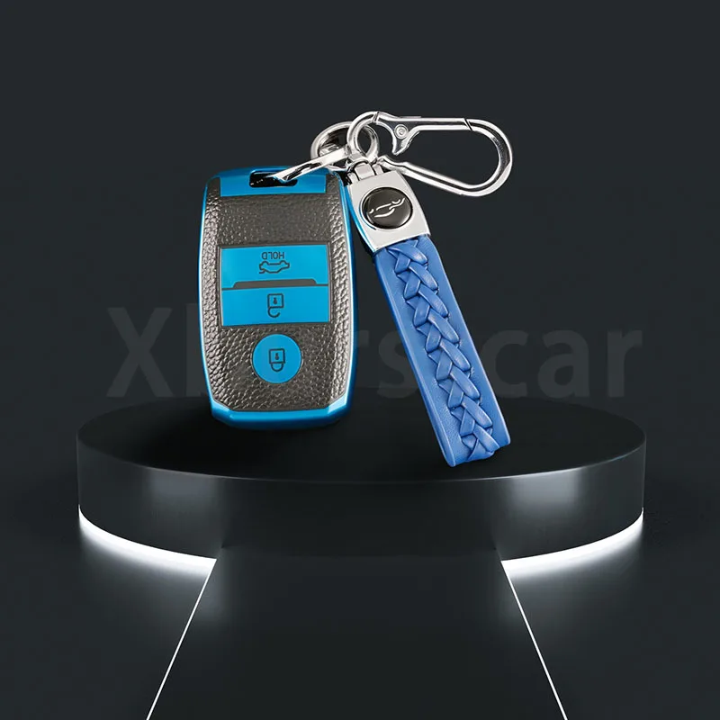 Funda de llave Kia de cuero, 3 botones – Rio, Sportage y Niro - imagen 3