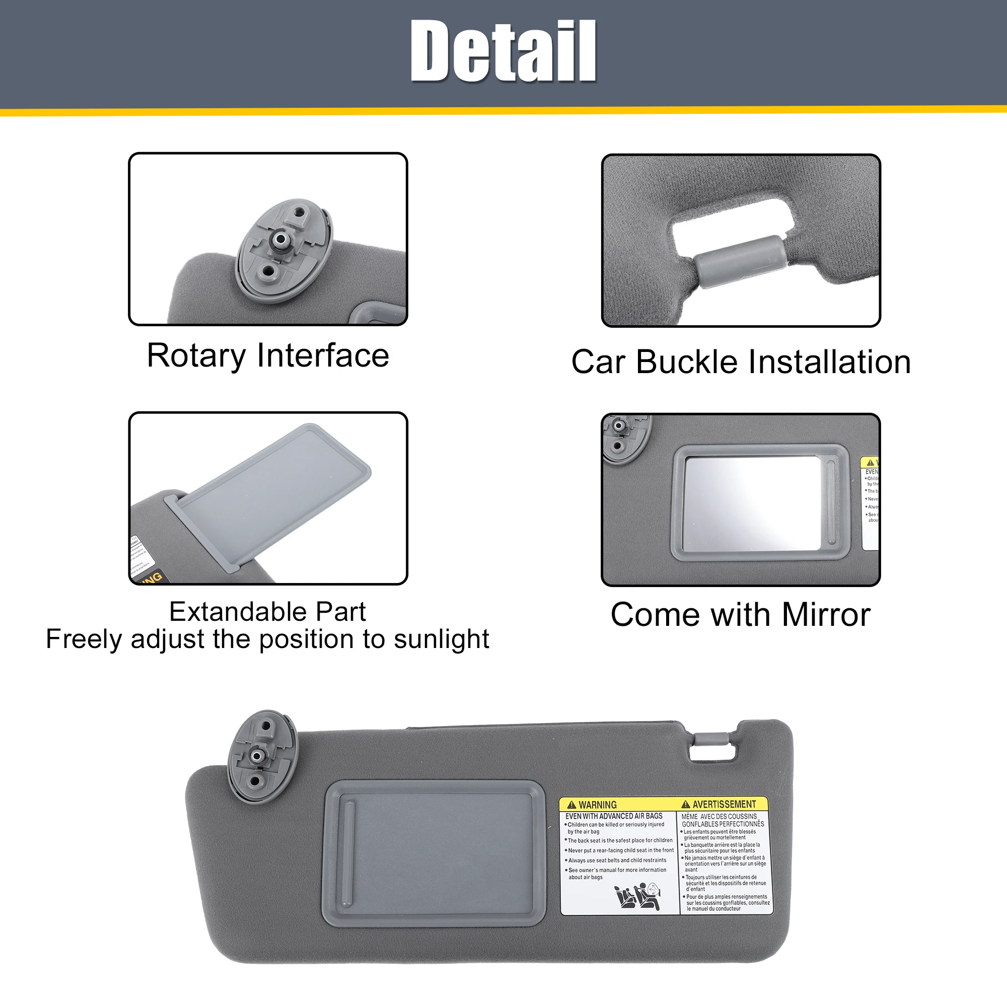 Autohaux visera Toyota Tacoma 2005-2012 pasajero – 74320-04181-B1 - imagen 3