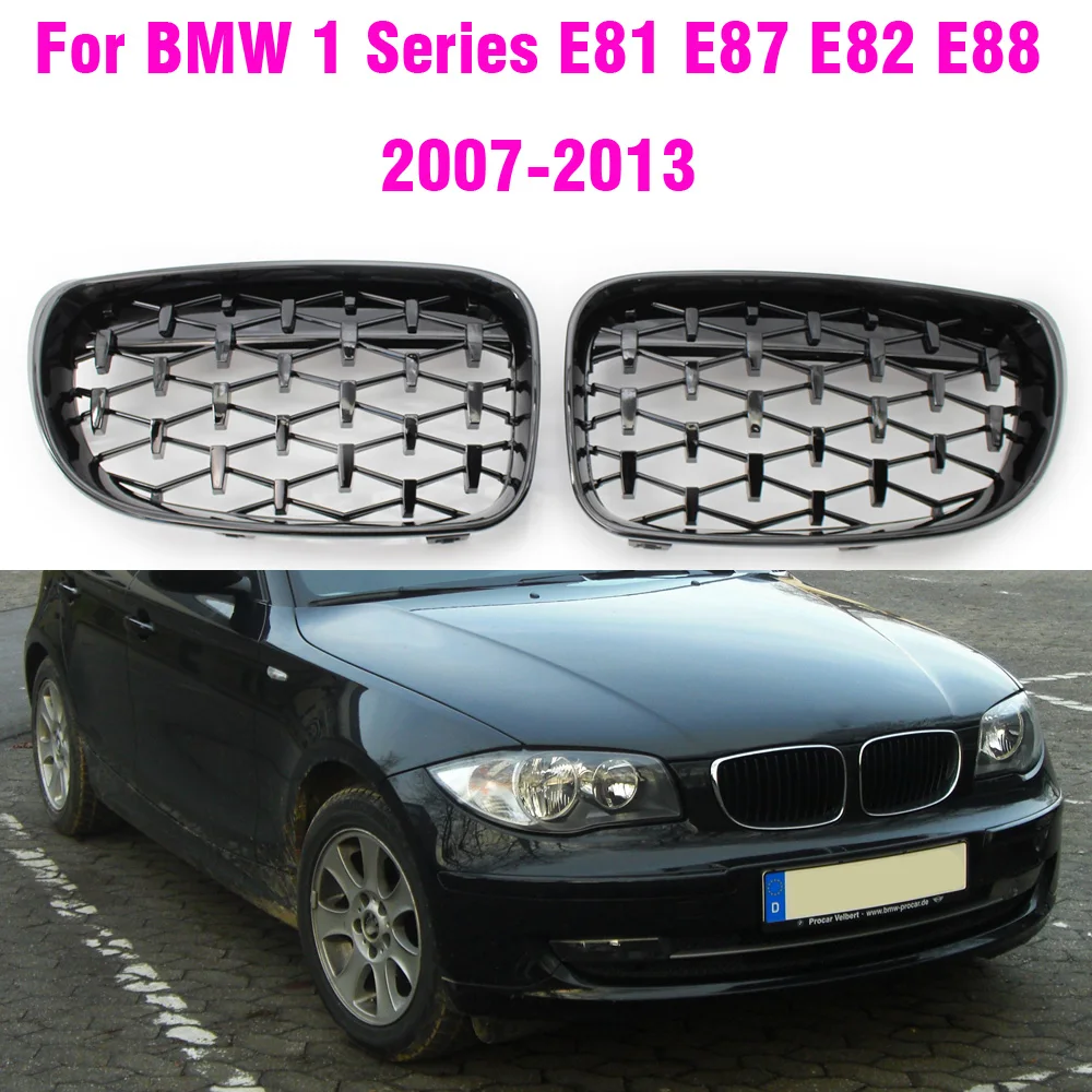 Riñoneras delanteras BMW Serie 1 E81-E88 LCI estilo diamante
