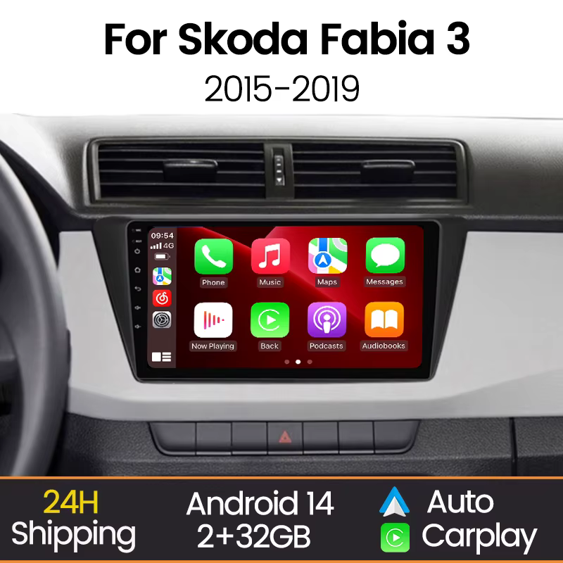 MEKEDE 2 Din Android Radio estéreo para coche para Skoda Fabia 3 III 2015