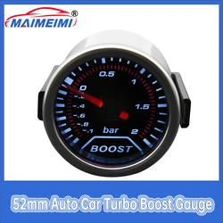 Manómetro turbo 52 mm LED blanco de -1 a 2 bar, 12 V